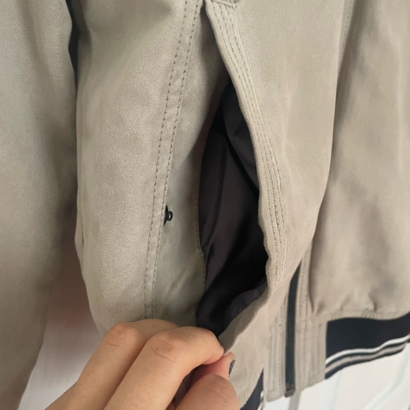 Tan Faux Suede Jacket - Zara Man - Size S - Picture 6 of 11